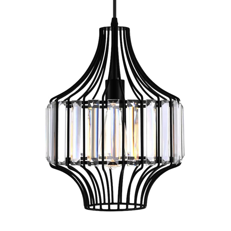 Alethia 1 Light Black Pendant