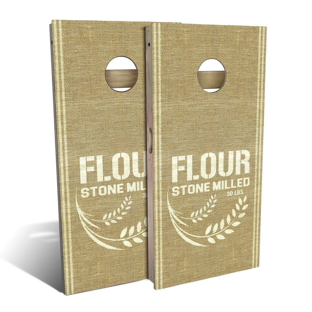 Flour Sack Outdoor Cornhole Board Set