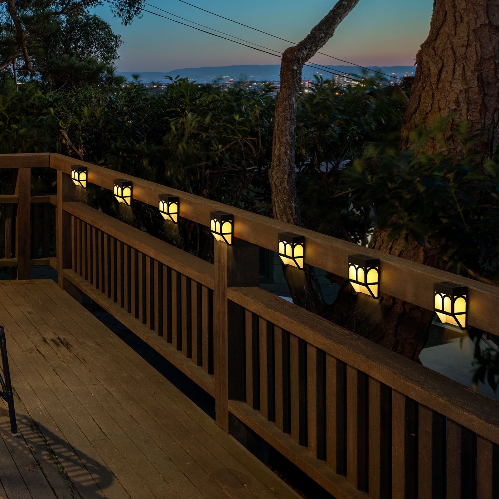 Solar Lights Outdoor 2 Modes Decorative LED Solar Fence Lights for Fence Patio Yard Pathway 8 Pack On Sale Bed Bath Beyond 39948468