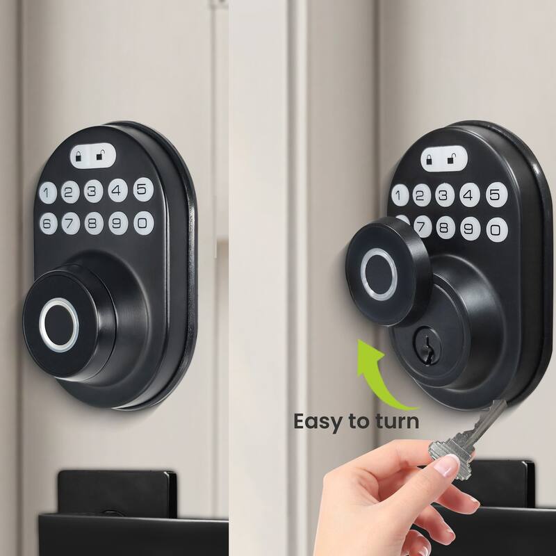 Smart Lock with Fingerprint and Hidden Keypad