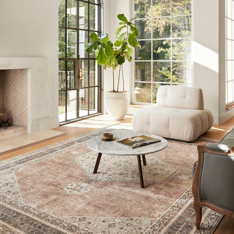 Livabliss Lila Updated Traditional Medallion Area Rug