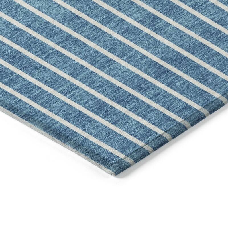 HomeRoots Striped Transitional Rectangle Outdoor Rug