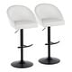 preview thumbnail 11 of 84, Porch & Den Livesey High Back Adjustable Bar Stool with Rounded T Footrest (Set of 2)