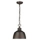 preview thumbnail 23 of 23, Holmes 1-Light Mini Pendant Rubbed Bronze
