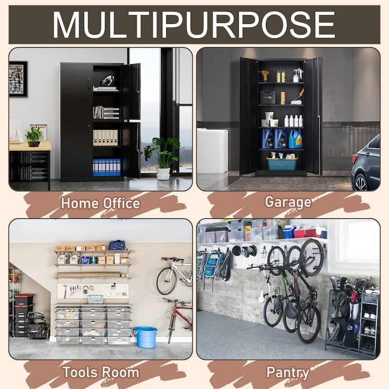 Steel Freestanding Garage Cabinet