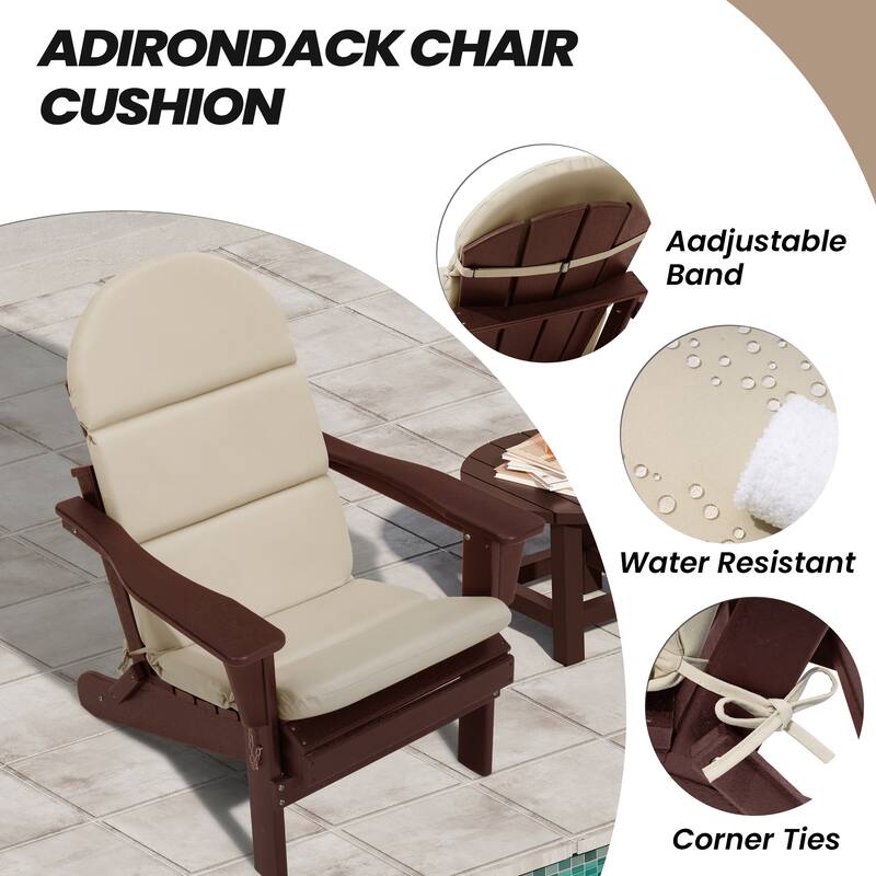 Outdoor Adirondack Chair Cushion Sunbrella / Fabric Patio Chair Pad