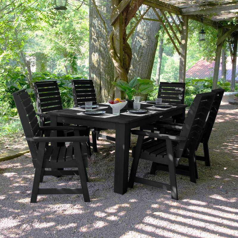 Weatherly 7-piece Outdoor Dining Set - 42" x 72" Table, Dining-height
