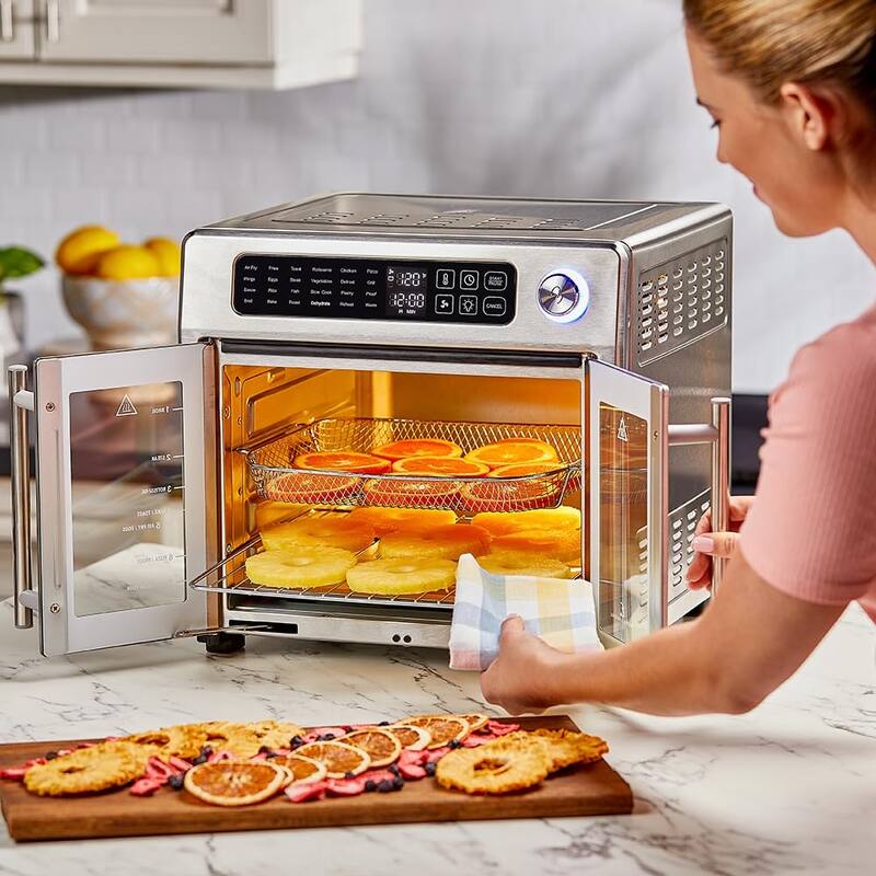 26 QT Extra Large Air Fryer, Convection Toaster Oven with French Doors