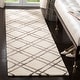 preview thumbnail 42 of 55, SAFAVIEH Handmade Himalaya Kelsie Modern Wool Rug 2'3" x 8' Runner - Ivory/Dark Grey - Runner