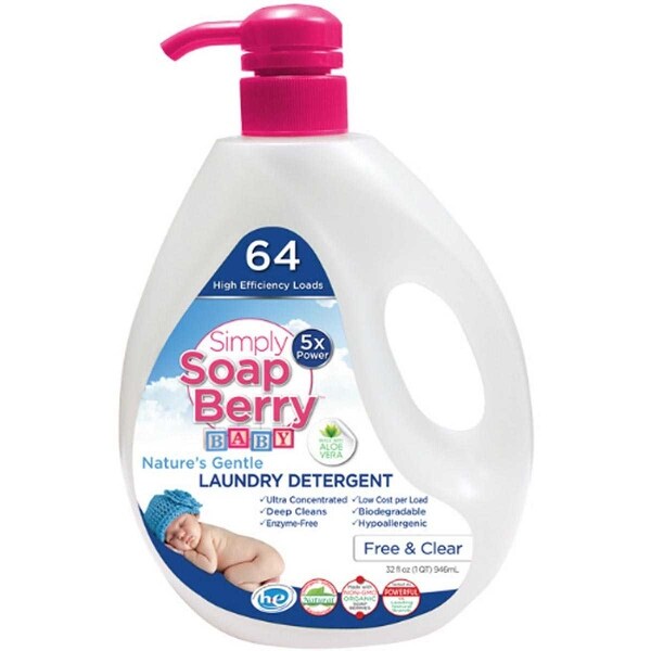 Simply Soapberry Laundry Detergent Free And Clear Baby 32 Fl Simply Soapberry Laundry Detergent Free And Clear Baby 32 Fl Oz