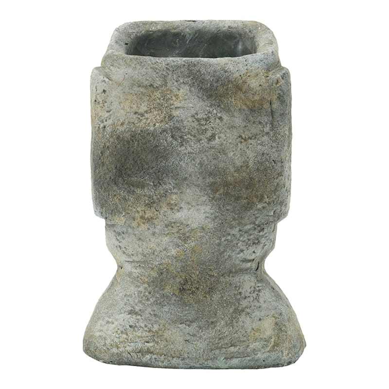 GDFStudio Easter Island Cement Small Planter