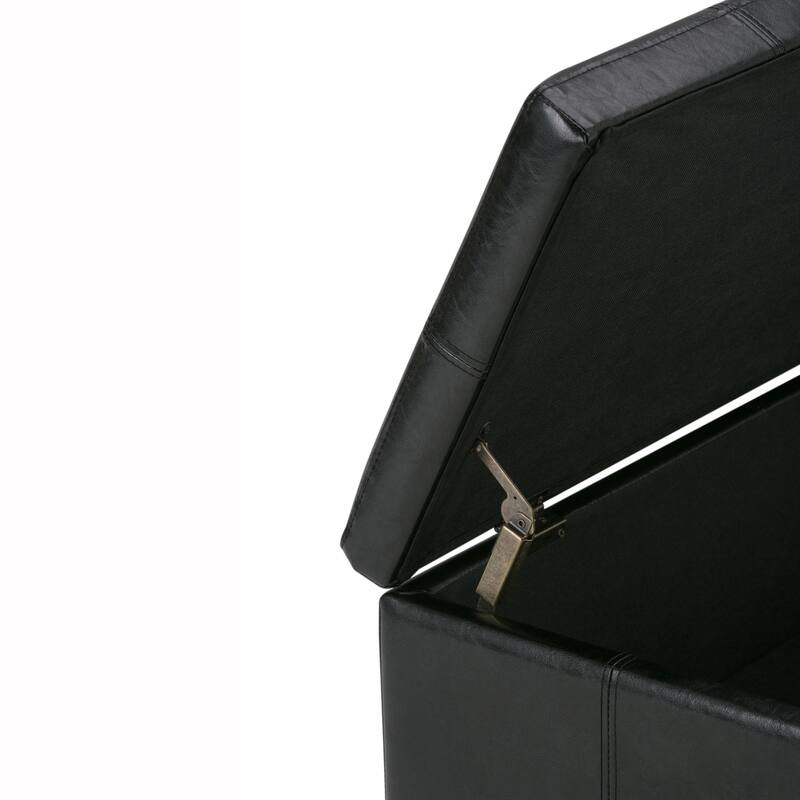 WYNDENHALL Stanford Upholstered Storage Ottoman