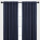 preview thumbnail 5 of 6, Chanasya Solid Color Room Darkening Window Curtain Panel Pair (Set of 2)