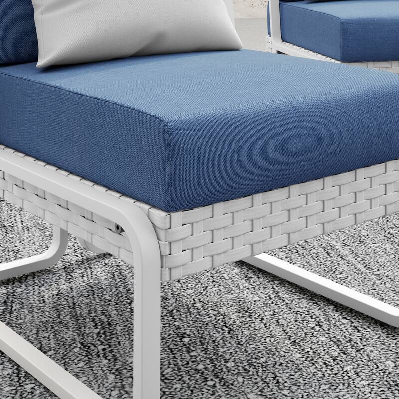 Corvus Akrotiri 4-piece Outdoor Wicker Conversation Set