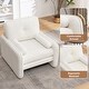 preview thumbnail 75 of 76, HOMYKA Oversized Accent Chair, Modern Sherpa Single Sofa with 2PCS Pillows