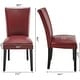 preview thumbnail 28 of 32, Faux Leather Dining Chairs Or Round Glass Dining Table