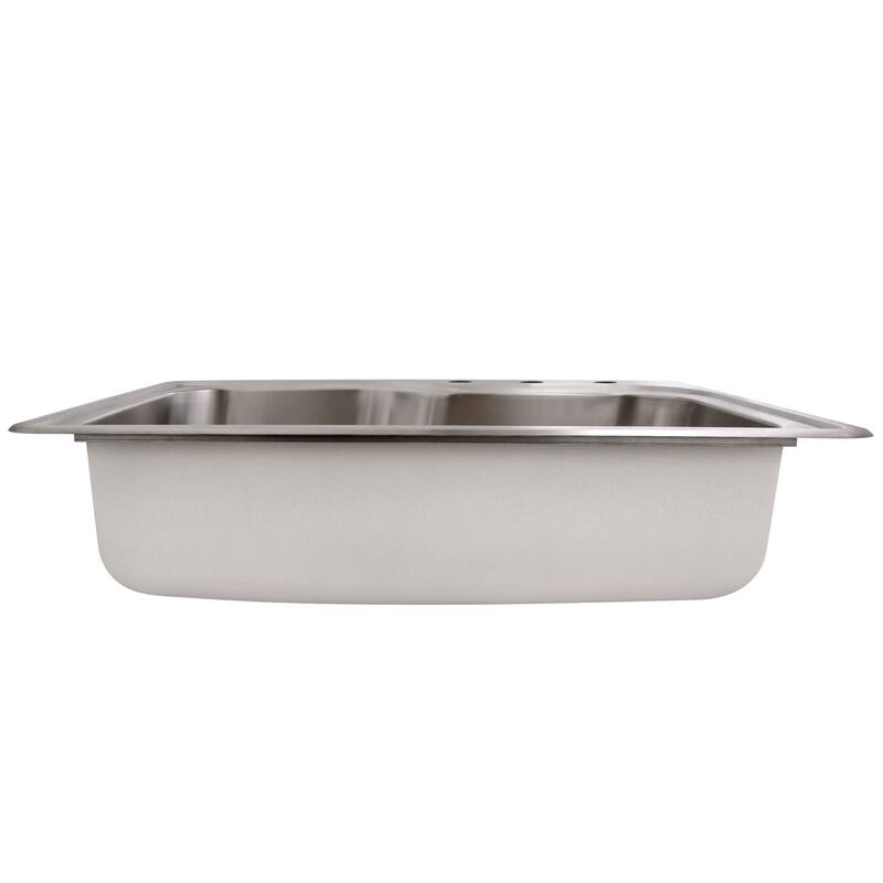 Design House 33" Drop In Single Basin Stainless Steel Kitchen Sink