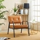 preview thumbnail 30 of 33, Glitzhome Set of 2 25.75"W Mid-Century Modern Leatherette Accent Chair - 25.75" W X 29.75" H X 29.75" D