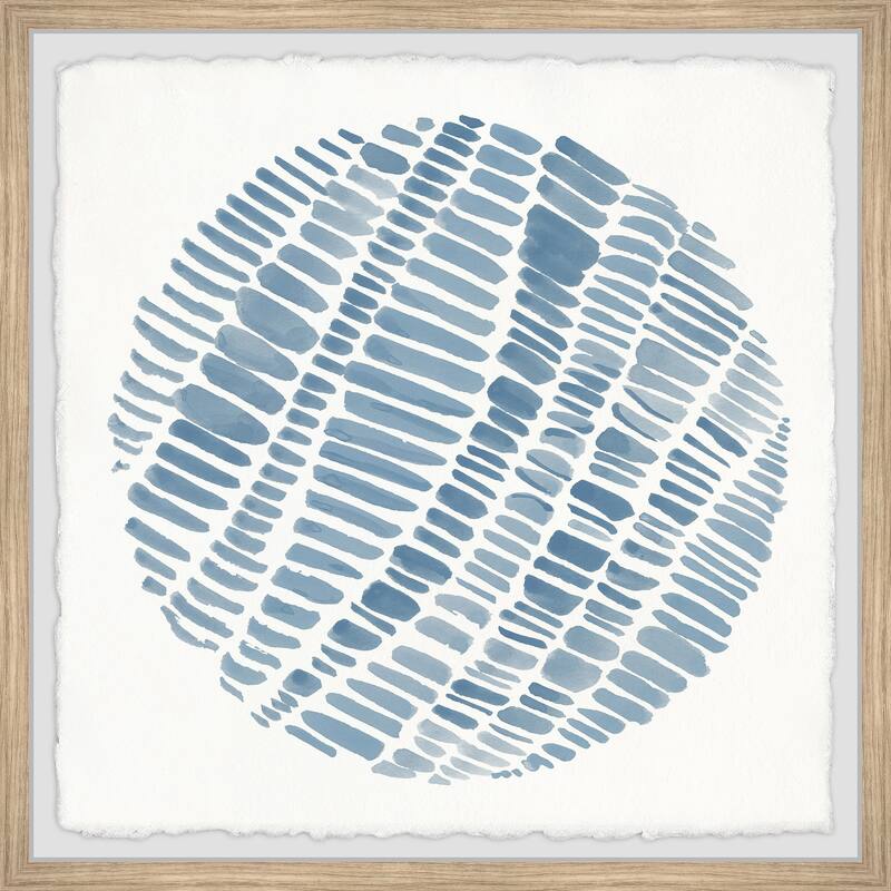 Blue Dash Framed Wall Art, Elegant Home Touch - Sophisticated Artwork for Refined Décor