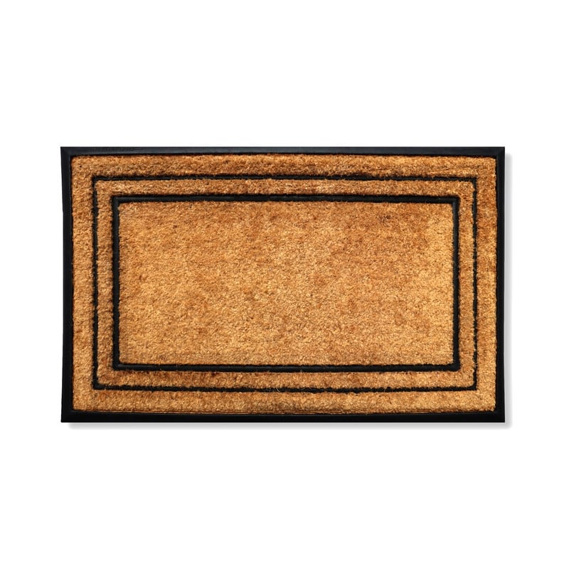 A1HC Natural Coir & Rubber Door Mat, Heavy Duty, Dirt Trapping, Long-Lasting Entrance Doormats,Thick & Durable Outdoor Entry Mat - 18" X 32"