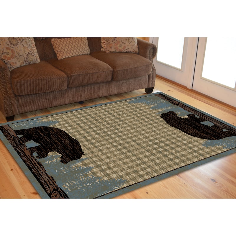 American Destination Lodge Bear Rug