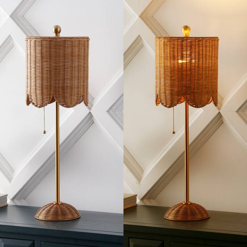 27.5" LED Table Lamp with Pull Chain (Set of 2), by JONATHAN Y