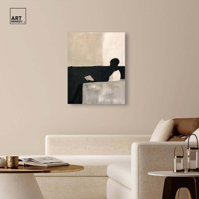 Void Reader III Canvas by Art Remedy, Gallery Wrapped