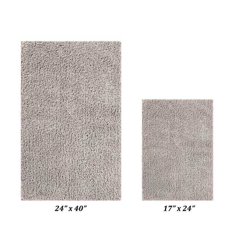 Better Trends Bath Rug Set 100% Micro Polyester Tufted Anti-Skid Latex Backing Bathroom Rugs for Shower, Sink Mats Micro Plush