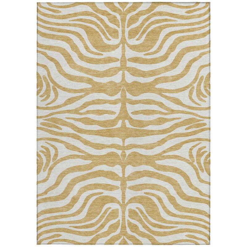 HomeRoots Animal Print Transitional Rectangle Outdoor Rug