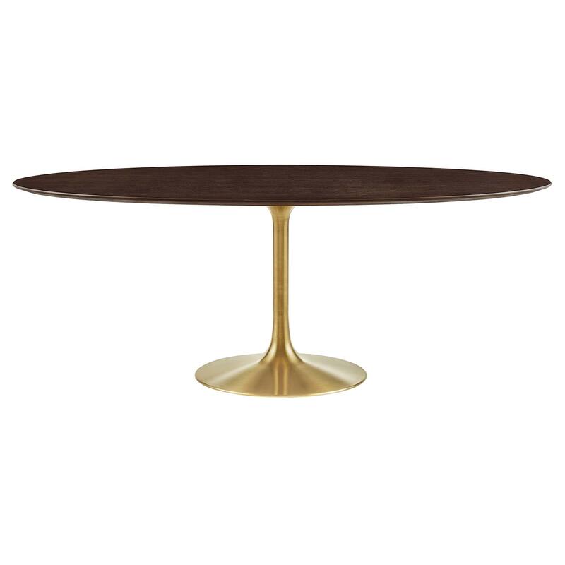 Lippa Oval Wood Top Dining Table