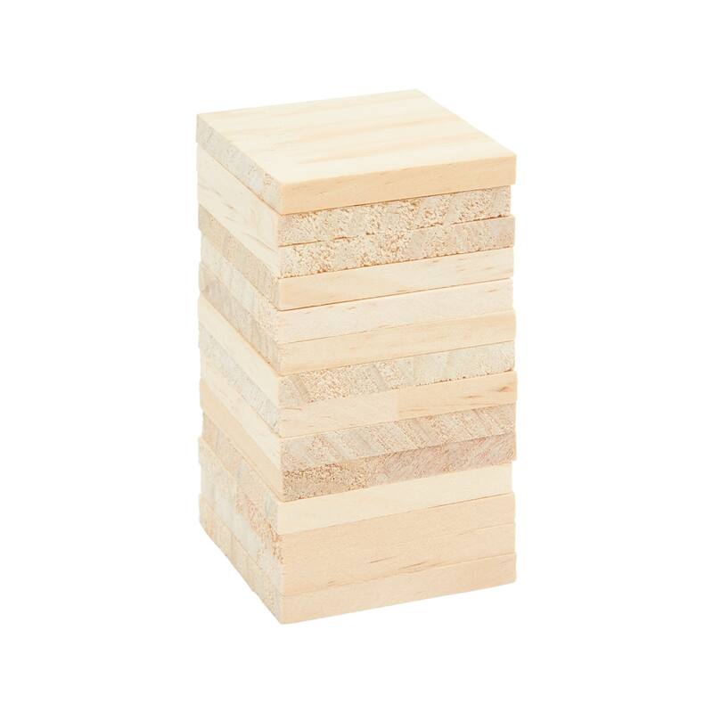 Bright Creations 15 Pack Unfinished Wooden Coaster Wood Square Cutout Tiles for DIY Crafts 2x2"