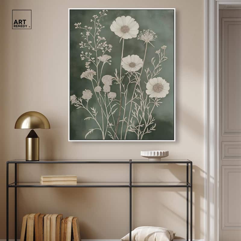 Airy Green Garden Canvas by Art Remedy