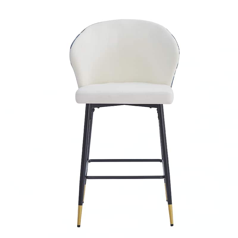Counter Height Bar Stools Set of 2,White