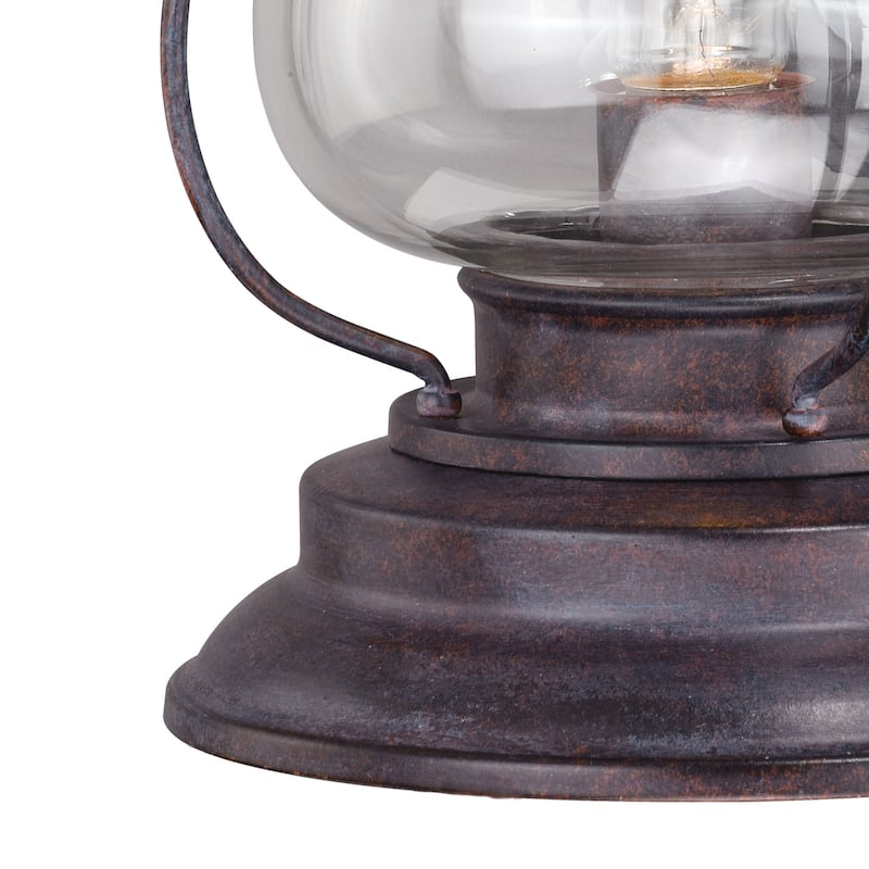 Vaxcel Lighting Dockside 1 Light Outdoor Wall Sconce with Clear Glass