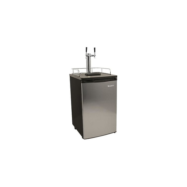 EdgeStar KC2000TWIN 20 Inch Wide Dual Tap Kegerator for Full Size Kegs with Ultra Low Temp
