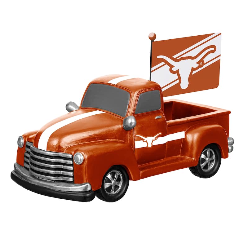 NCAA Rally Truck Garden Statue with Team Flag