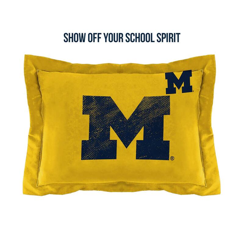 NCAA Michigan Wolverines Officially Licenced Comforter & Sham set