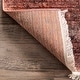 preview thumbnail 4 of 7, Nuloom Orange Traditional Floral Medallion Border Area Rug