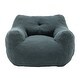 preview thumbnail 60 of 68, Bean Bag Sofa Chair with Armrests Stuffed High-Density Foam
