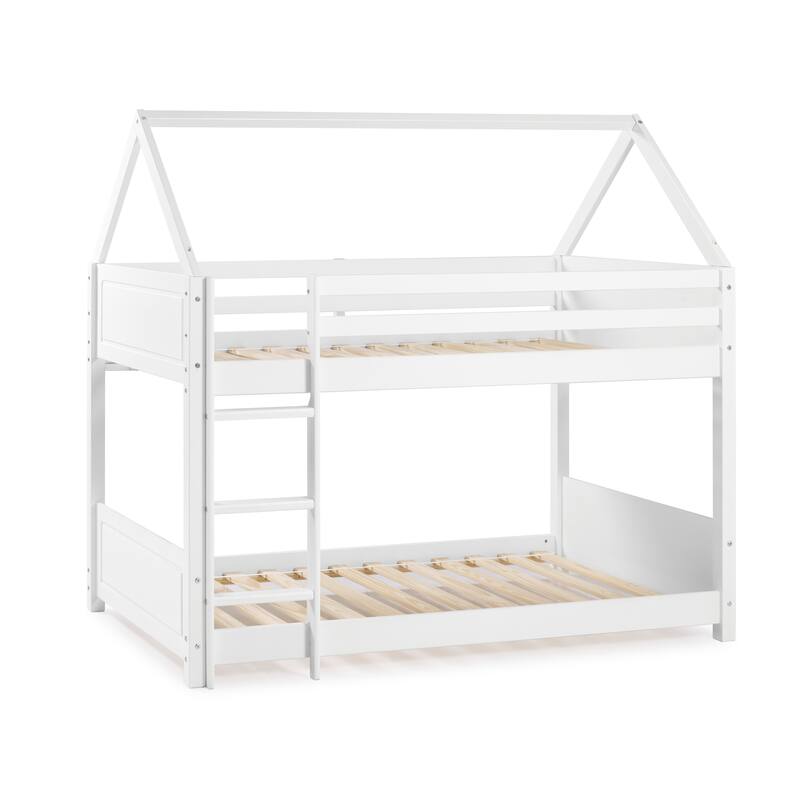 Linon Gloria Twin over Twin House Bunk Bed