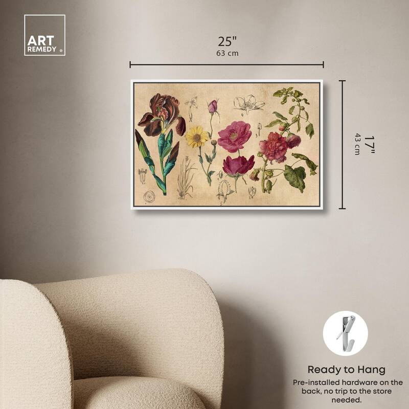 Blossoming Florals Canvas by Art Remedy