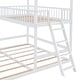 preview thumbnail 11 of 36, Twin Wooden House Bunk Bed w/ Extending Trundle, Roof & Ladder