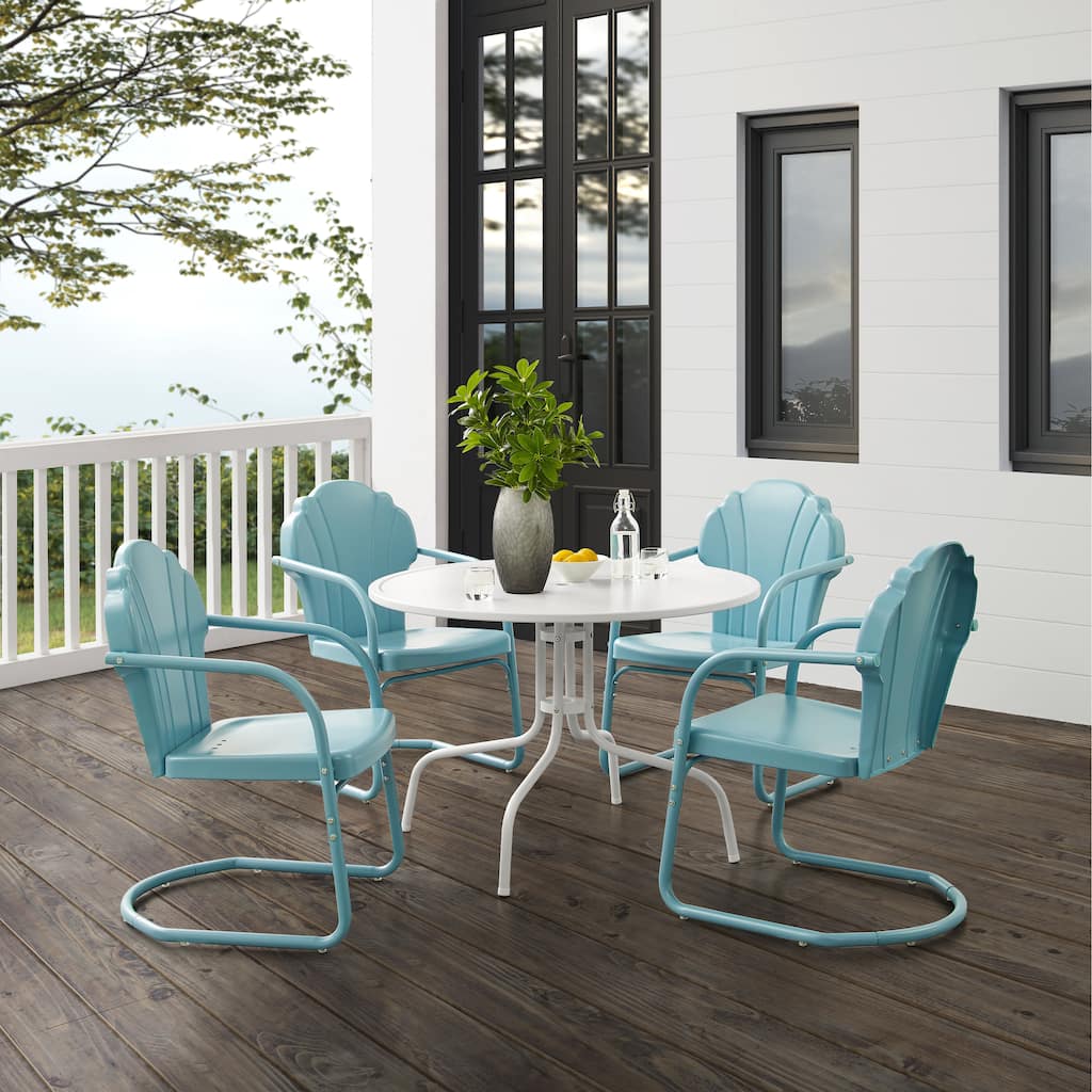 Crosley Tulip 5-piece Outdoor Dining Set - 98 W x 98 D x 32.88 H