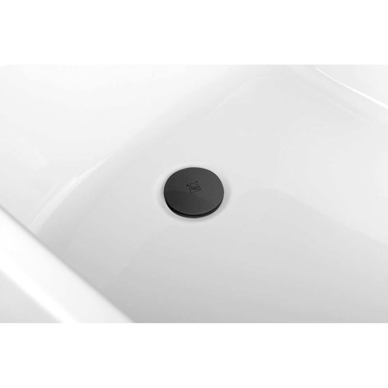 Peter Soaking Single Slipper Rectangular Bathtub in Glossy White