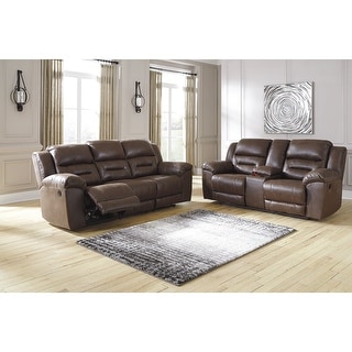 Stoneland Double Reclining Loveseat with Console