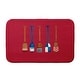 preview thumbnail 8 of 7, Oar Multi Painted Bath Mat 17 x 24 - Red