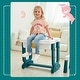 preview thumbnail 3 of 8, Gymax 5 in 1 Kids Activity Table Set w/ Chair Toddler Luggage Building - See Details