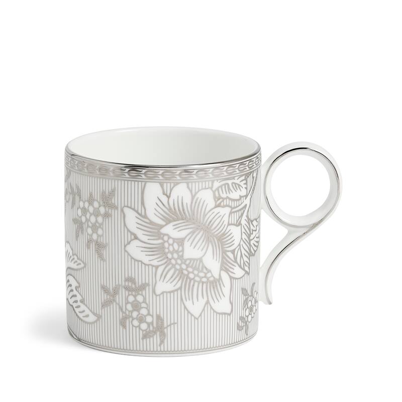 Wedgwood Silver Tonquin Mug 9.1floz Silver & White