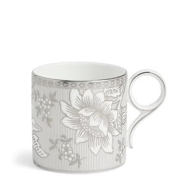 Wedgwood Silver Tonquin Mug 9.1floz Silver & White
