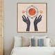 preview thumbnail 53 of 62, Alchemy, Boho Sun and Moons Modern Blue Canvas Wall Art Print for Bedroom